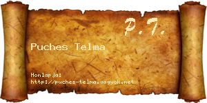 Puches Telma névjegykártya